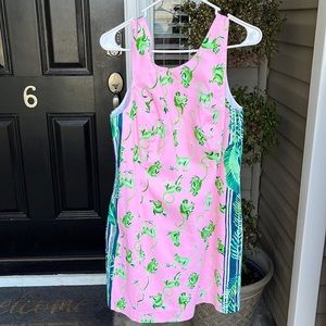 Lily Pulitzer Pink & Green Monkey Dress